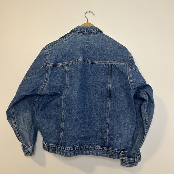 Gap Vintage Trucker Jacket Denim Embroidered Floral Details - Womens 8 - Picture 9 of 12